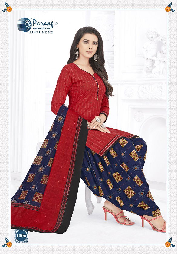 Paraag Mahi 3 Regular Wear Printed Designer Cotton Dress Material Collection 
